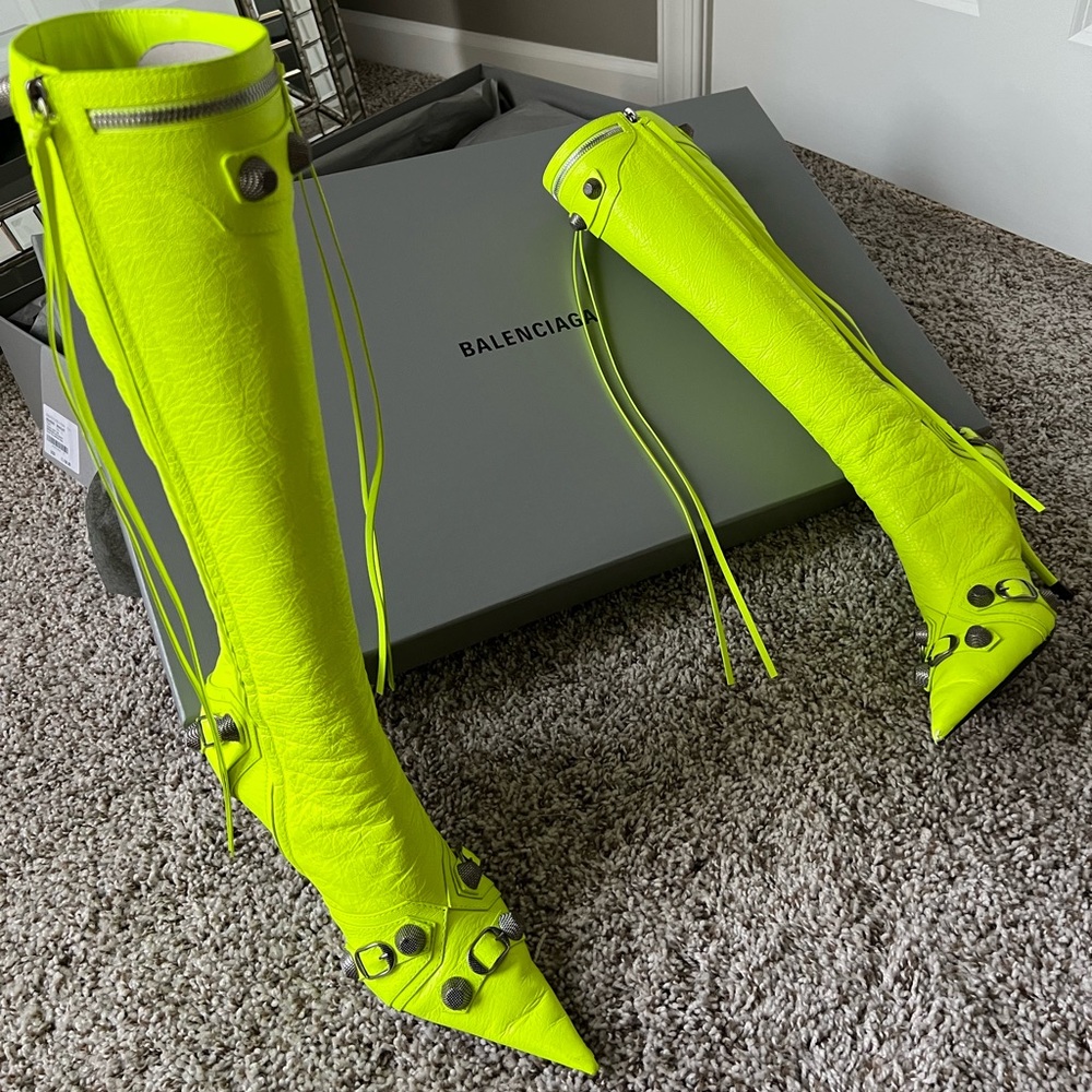 Balenciaga Cangole Boot neon yellow/green size 39.5